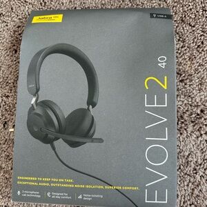 Jabra Evolve2 40 Black Headphones